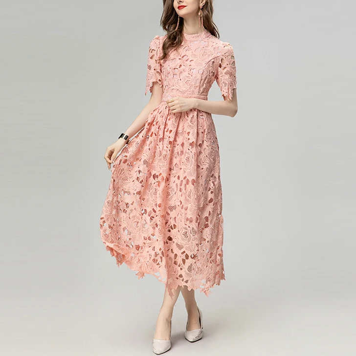 Floral Office Lady Empire Dress