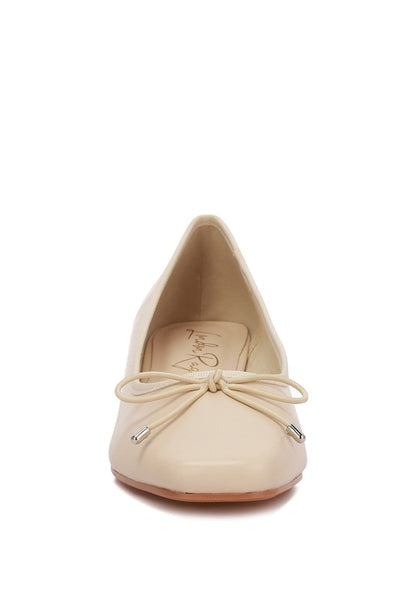 Sienna Low Block Heel Ballerinas