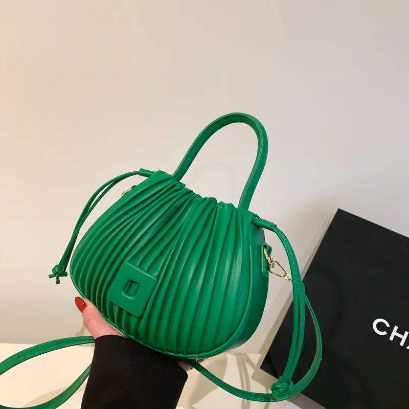 Vintage Leather Bucket Bag