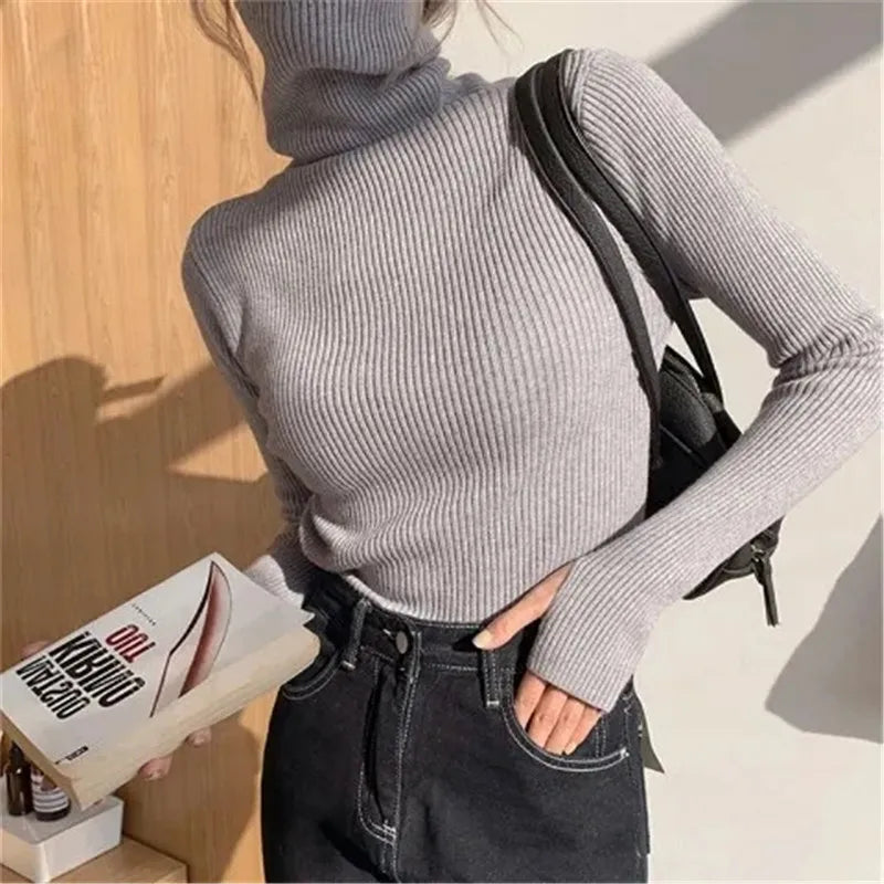 Turtleneck Slim Sweaters