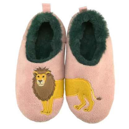 Fuzzy Lion Bedroom Slippers