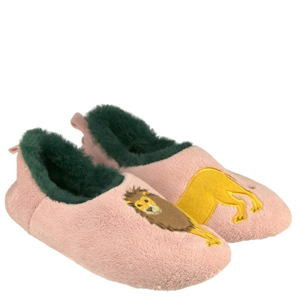 Fuzzy Lion Bedroom Slippers