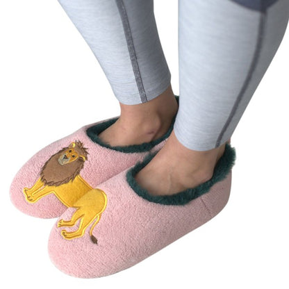 Fuzzy Lion Bedroom Slippers