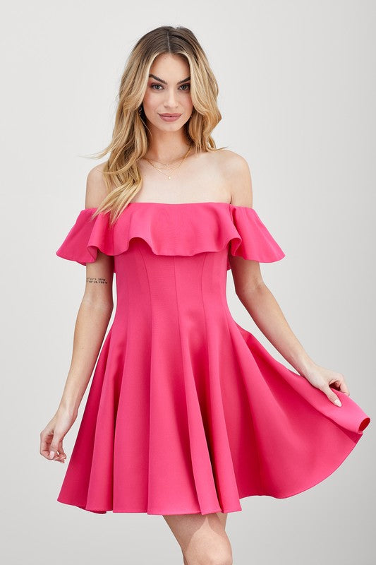 Sundays Best A Line Ruffle Dress