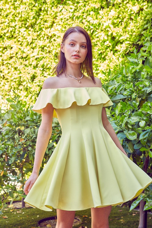 Sundays Best A Line Ruffle Dress