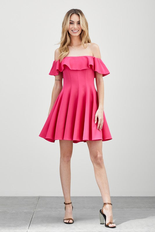 Sundays Best A Line Ruffle Dress