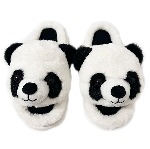 Panda Fuzzy Slippers