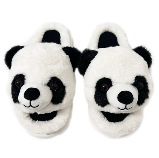 Panda Fuzzy Slippers