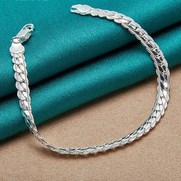 Flat Side Chain Bracelet