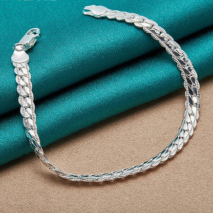 Flat Side Chain Bracelet