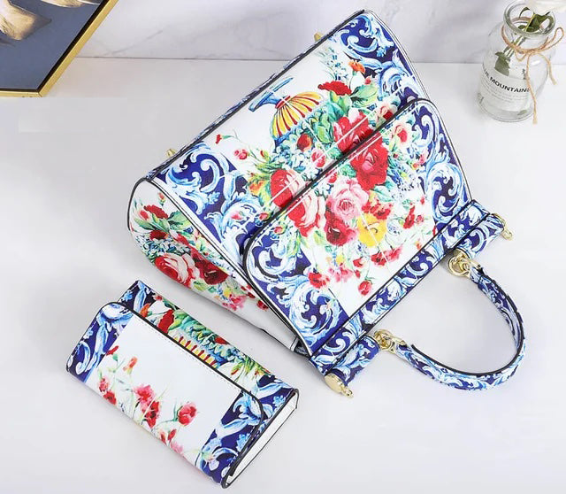 Classic Crossbody Frame Handbags and Purses Set