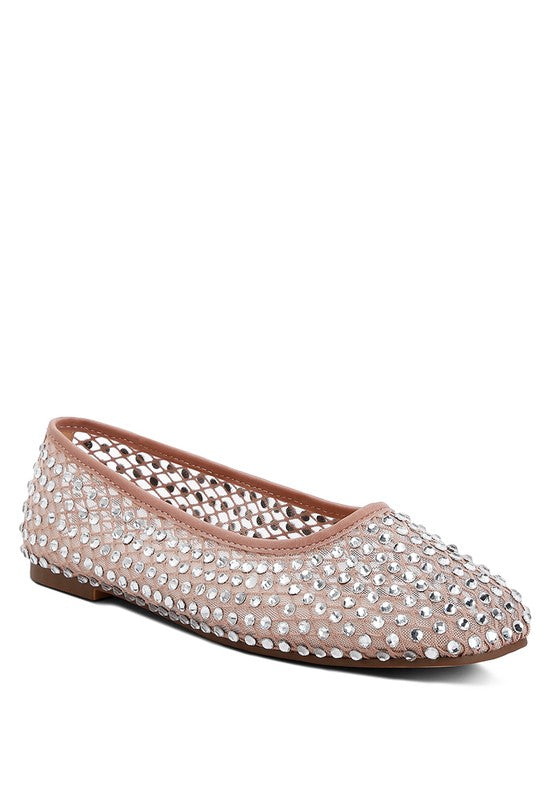 Orson Naked Rhinestone Ballerinas