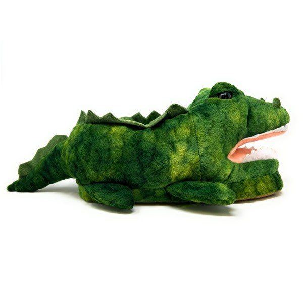 Alligator Plush Slip On Slippers