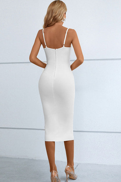 Summer Love Cutout Spaghetti Strap Bodycon Dress