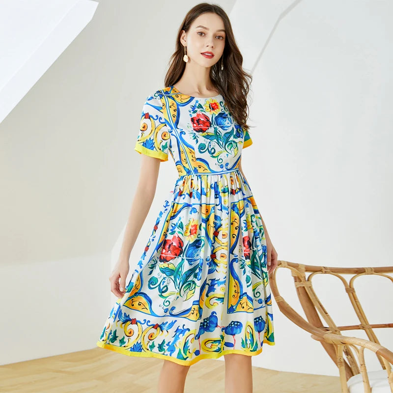 STL's Spring And Summer Mid-length Dress