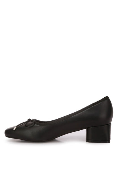 Sienna Low Block Heel Ballerinas