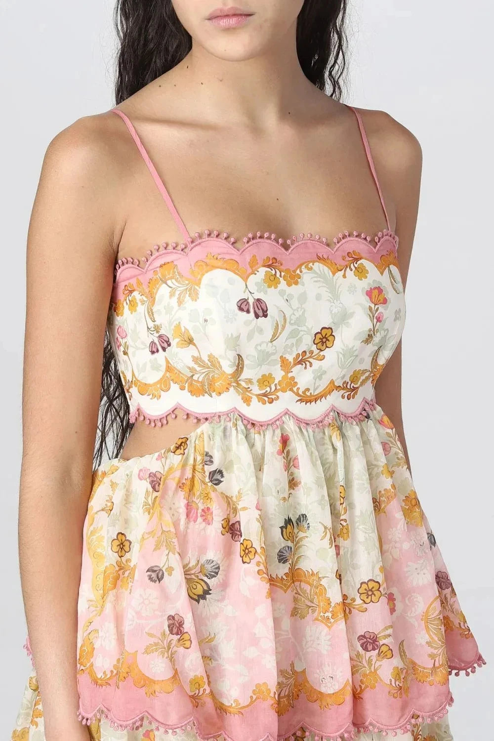 French Floral Suspender Dress - Women's Summer Style