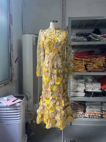 STL's Flower Embroidered Dress