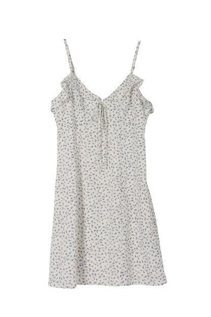 Ivory Floral Strap Dress