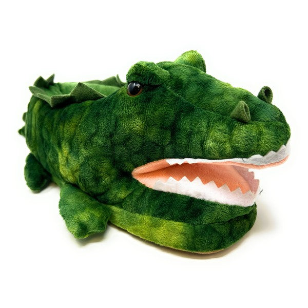 Alligator Plush Slip On Slippers