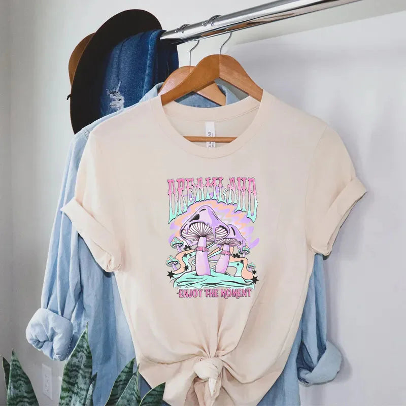 Mushroom Grunge Aesthetic Streetwear T-shirts