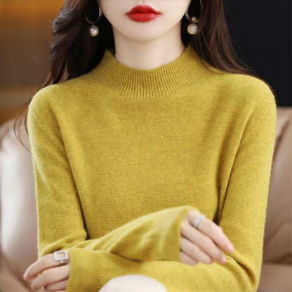 STL's Merino Wool Soft Mock Turtleneck Sweater