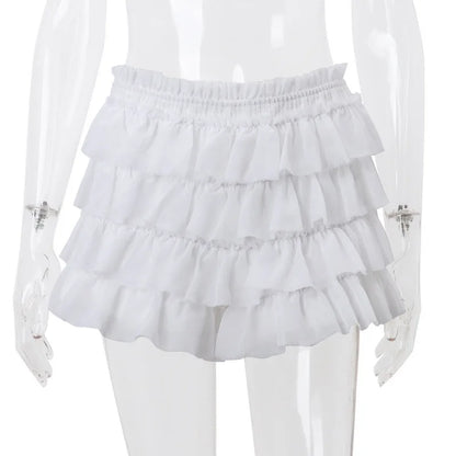 Ruffle Tiered Mini Skirts Co-ord Sets