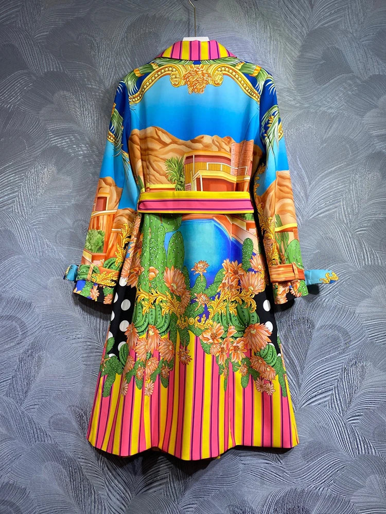 Modern Art Coat Dress