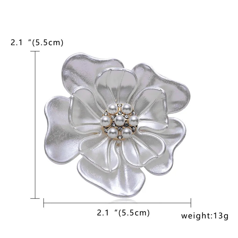 Elegant Flower Brooch