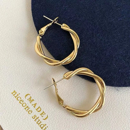 Twisted Hoop Earring