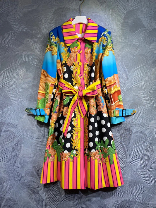 Modern Art Coat Dress