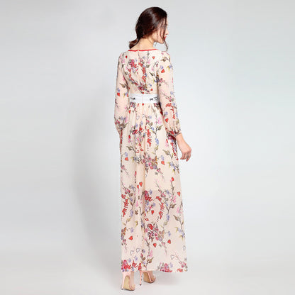 Elegant Floral Fantasy Long Dress