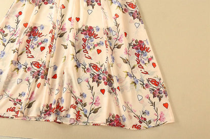 Elegant Floral Fantasy Long Dress