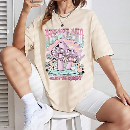 Mushroom Grunge Aesthetic Streetwear T-shirts