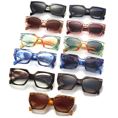 Retro Polygon Cat Eye Sunglasses