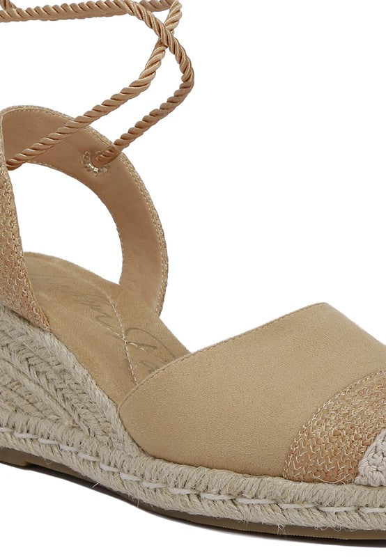 Aiden Lace-Up Crochet Espadrilles