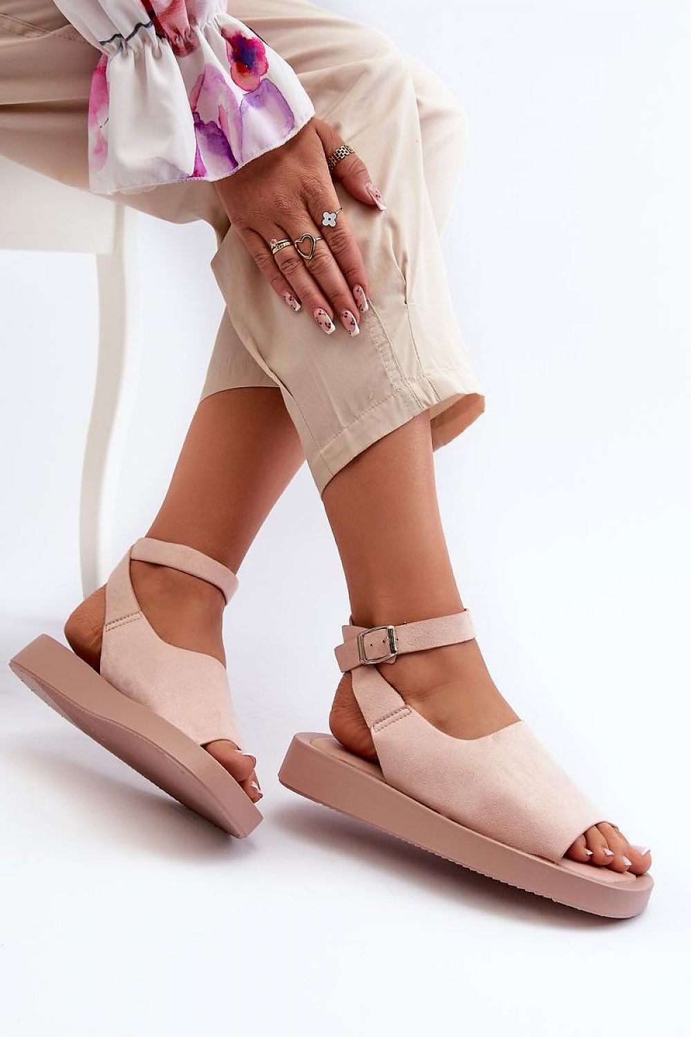 Pink Strap Sandals