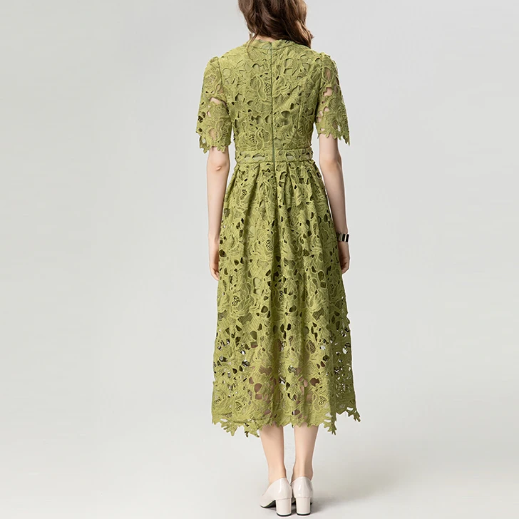 Floral Office Lady Empire Dress