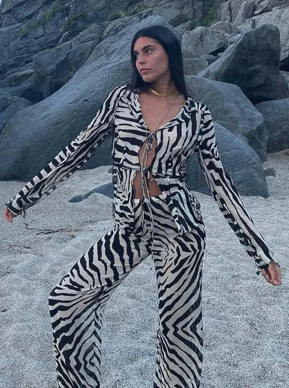 Black & White Stripes Clubwear