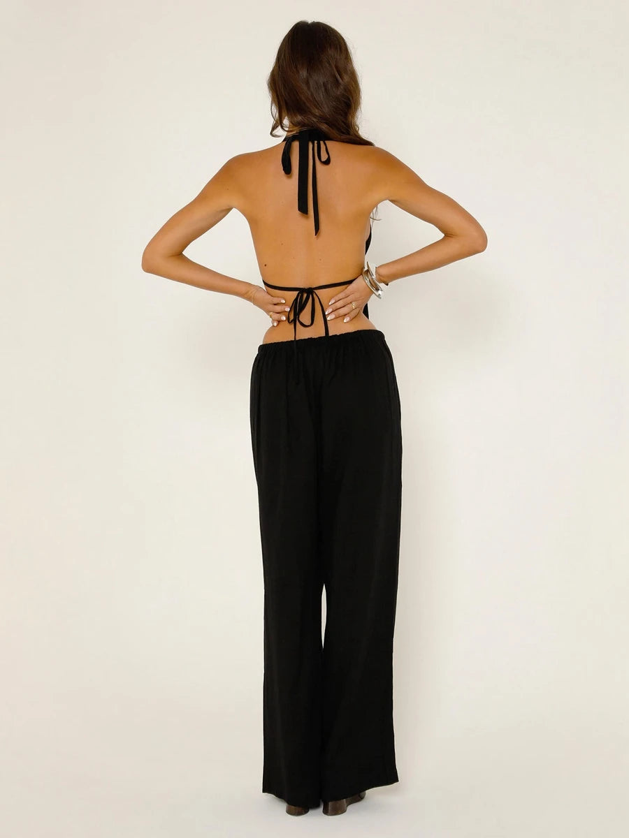 STL's Tank Tops + Wide-Leg Long Pants 2 Pieces Set