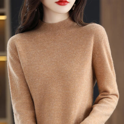 STL's Merino Wool Soft Mock Turtleneck Sweater