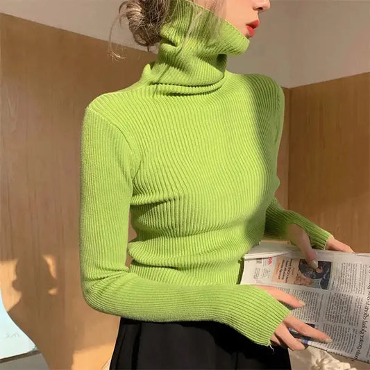 Turtleneck Slim Sweaters