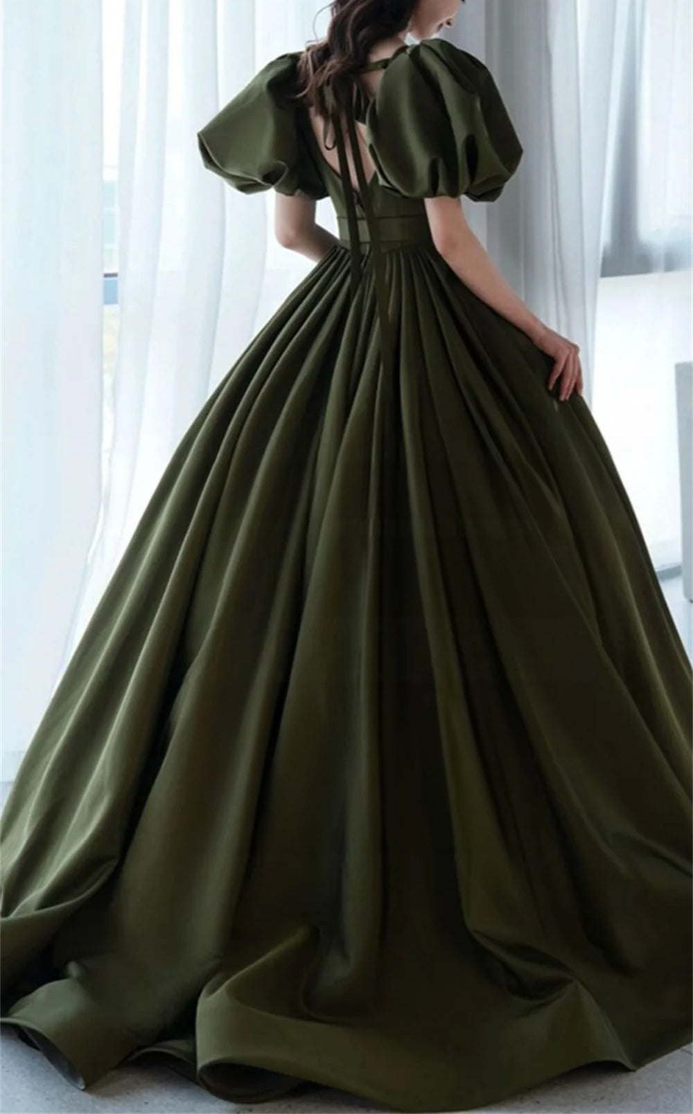 Modern A-line Draped Evening Gown