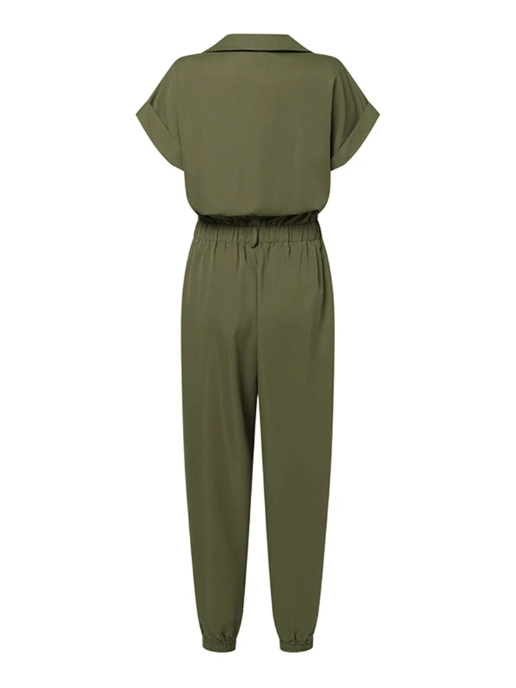 Vintage Style Work Jumpsuit