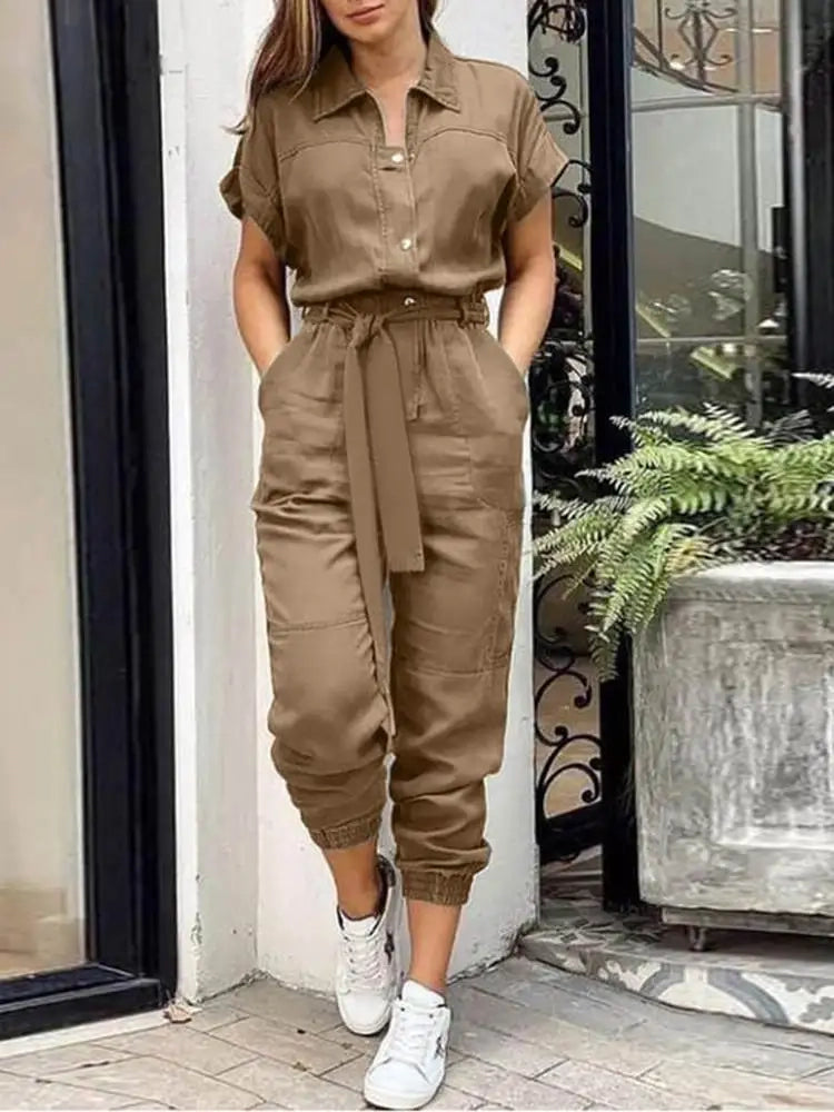 Vintage Style Work Jumpsuit