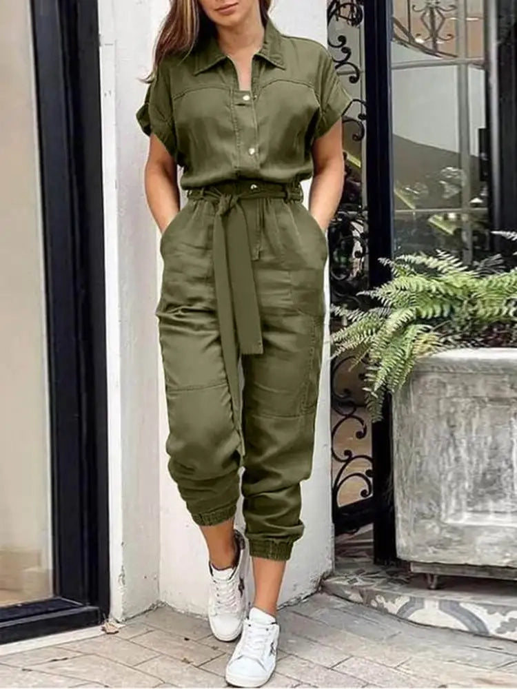 Vintage Style Work Jumpsuit