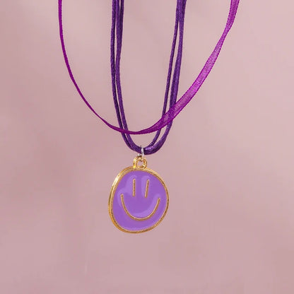 Cute Bohemia Smiley Face Necklaces