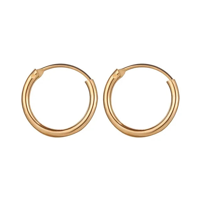 Enamel Hoop Earrings