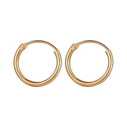 Enamel Hoop Earrings