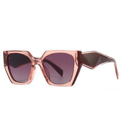 Retro Polygon Cat Eye Sunglasses